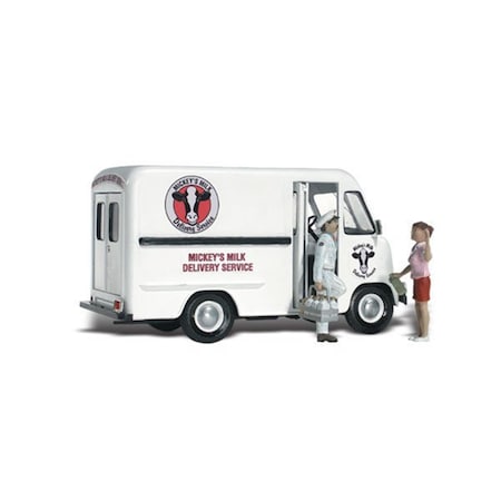 Ho Mickeys Milk Delivery Truck With Figures